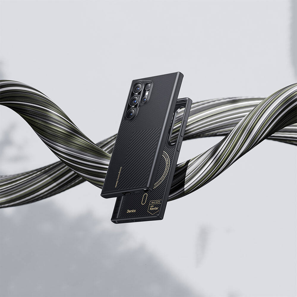 Benks Montage Hybrid ArmorPro Galaxy S25 Plus M-safe Karbon Fiber Kevlar Telefon Kılıfı Benks Montage Hybrid ArmorPro Galaxy S25 Plus M-safe Karbon Fiber Kevlar Telefon Kılıfı